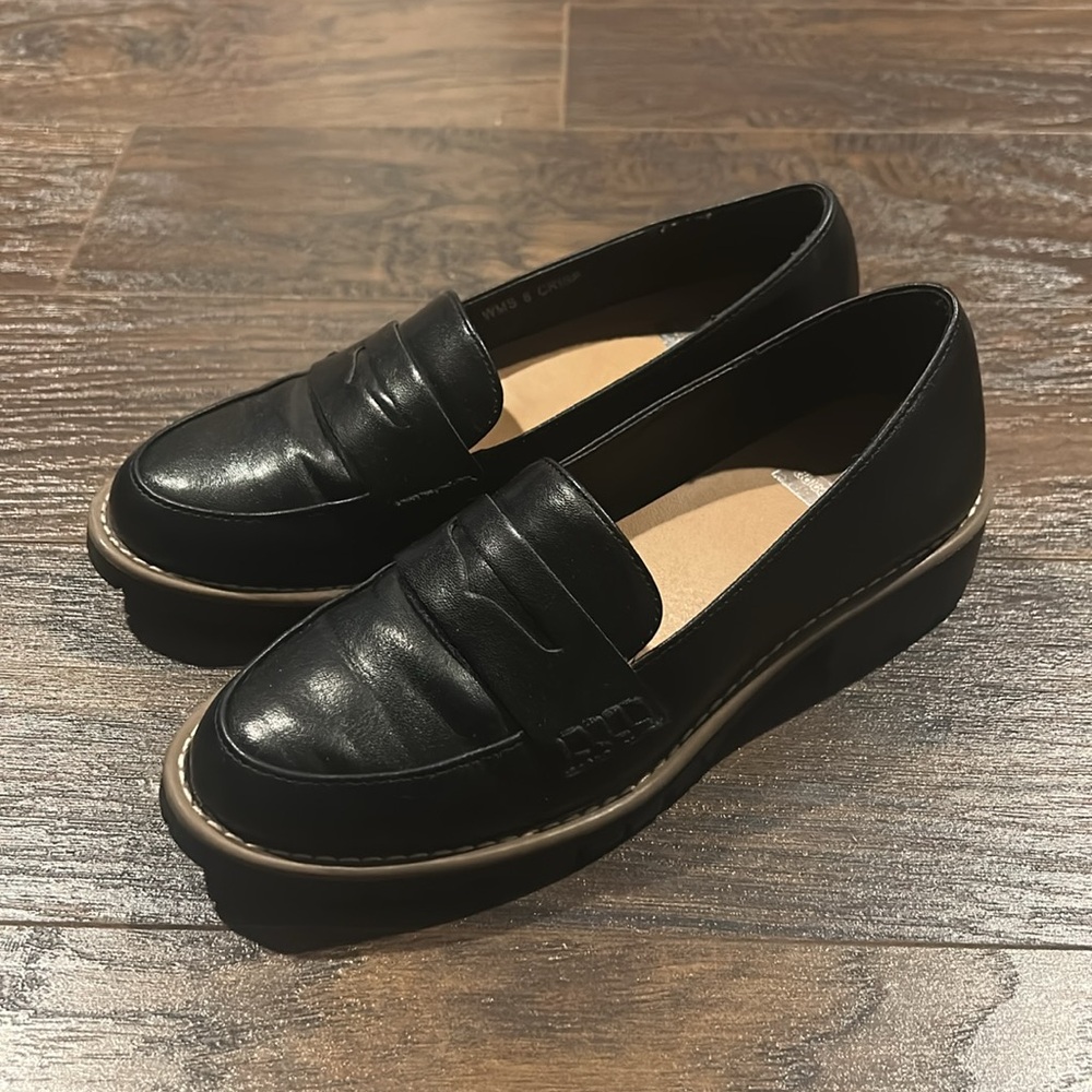 Dolce Vita Black Leather Loafers